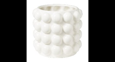 Bloempot bubbel - wit - ø15x15 cm
