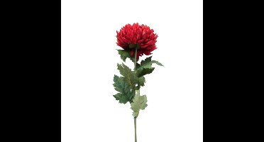Kunstbloem dahlia groot - rood - 75 cm