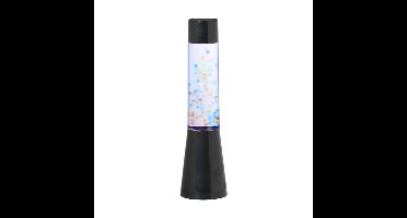 DIY Lava lamp met balletjes - blauw - ø8.5x33 cm