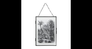 Fotolijst aan ketting staand - zwart - 21x30 cm