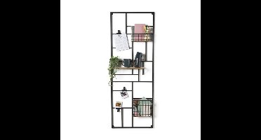 Wandrek XXL met clips - 150x55 cm - zwart