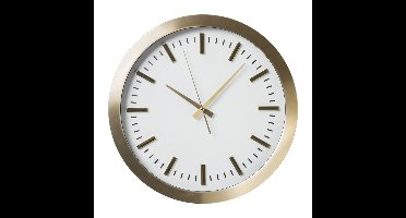 Wandklok gouden rand - wit - ø40 cm