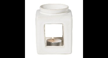 Oliebrander reactive glaze - beige - 11x9x9 cm