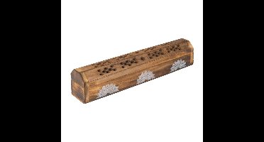 Wierookdoos/brander mandala - hout