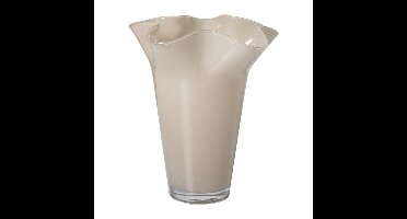 Vaas golf - beige - ø20.5x24.5 cm