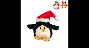 Pluche kerst knuffel - 14x10x14 cm - diverse varianten