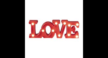 Neon LED lamp LOVE - rood - 30x10 cm