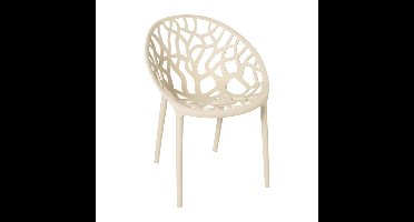 Stapelbare tuinstoel Palma - beige - 78.5x59.5x58 cm