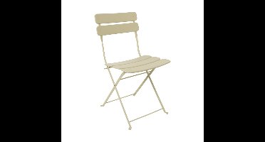 Inklapbare bistrostoel Kos - beige - 84x48x42 cm