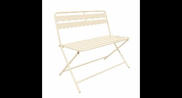 Inklapbare bistrobank Kos - beige - 81x90x48 cm