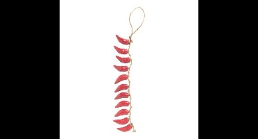 Slinger met pepers - rood - 29 cm