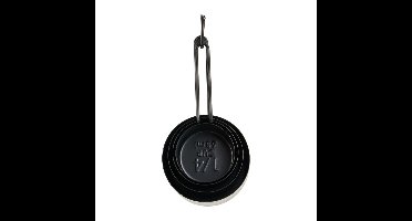 Maatlepels industrial - zwart - 4 stuks