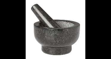 Vijzel graniet - zwart - ø12.5x7.5 cm