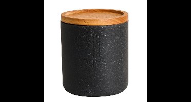 Voorraadpot nature - antraciet - ø10x11 cm