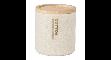 Voorraadpot sand - beige - ø9.8x11 cm