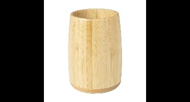 Beker bamboe - naturel - ø8x11 cm