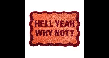 Badmat hell yeah why not - roze - 50x70 cm