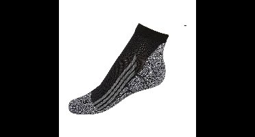 Coolmax enkelsokken - 35/38 - zwart/grijs - 2 paar