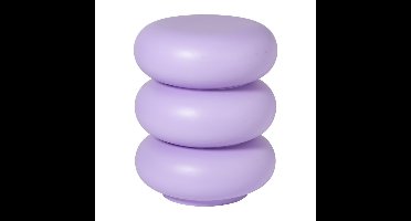 Bijzettafel pop-art bubbles - lila - ø40x50 cm