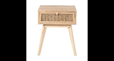 Nachtkastje Java met lade - bruin - 50x40x30 cm