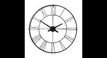 Klok Boston - zwart metaal - ø70 cm