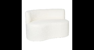 Teddy loveseat fauteuil - wit - 71x120x71 cm