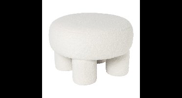 Teddy poef dodo - wit - ø52x31 cm