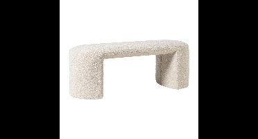 Bank Sara bouclé - beige - 45x120x44 cm