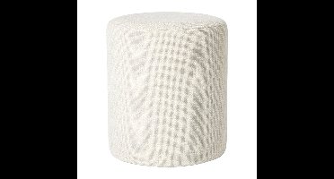 Poef Debby - beige - ø35x40 cm