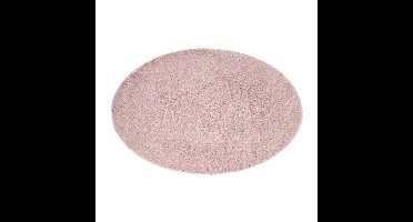 Vloerkleed fluffy ovaal - roze - 120x180 cm