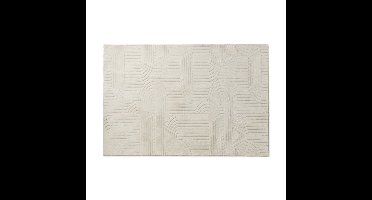Vloerkleed wave - wit - 120x180 cm