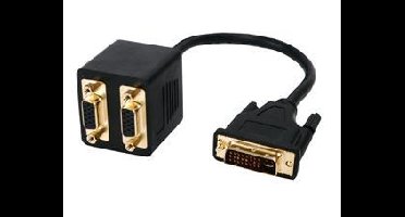 Valueline Splitterkabel DVI-I naar 2x VGA M/F