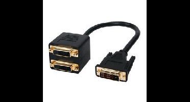Valueline Splitterkabel DVI-D naar 2x DVI-D M/F