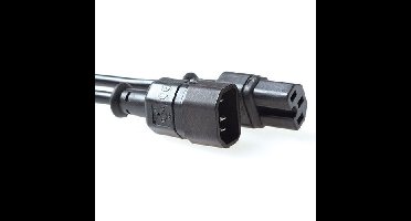 ACT C14 naar C15 0,6m stroomkabel zwart