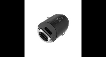 Fixed Dual USB-C 30W autolader zwart