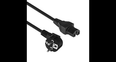 ACT CEE 7/7 naar C15 2m kabel zwart