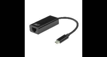 ACT USB-C naar Gigabit adapter zwart