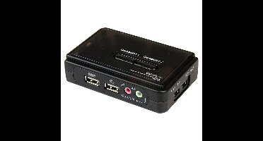 StarTech 2-poorts USB KVM switch met audio + kabels