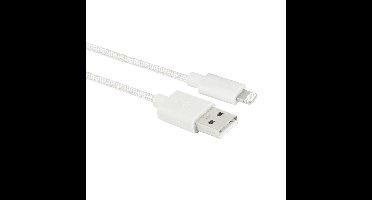 Ewent USB-A naar lighting kabel 1m