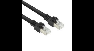 ACT CAT7 S/FTP kabel 0,5m zwart