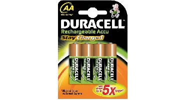 Duracell oplaadbare AA batterijen 4 stuks