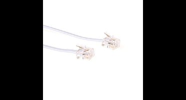 ACT RJ11 Telefoonkabel 3m M/M wit