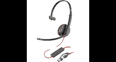 Poly Blackwire 3210 USB-C/A koptelefoon