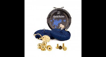 Quickshoelaces Prestige collectie 120 cm lang donker blauw