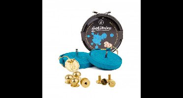 Quickshoelaces Prestige collectie 120 cm lang turquoise