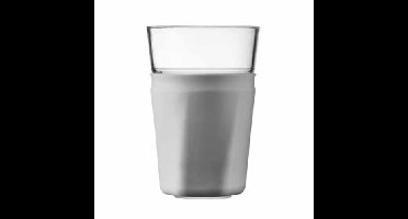 Vitility Cup beker transparant met sleeve Grijs