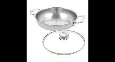 Demeyere Multifunction 7 Koekenpan met glazen deksel 24 cm - Multifunction 7 - Demeyere