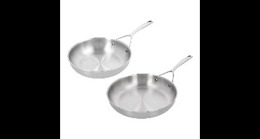 Demeyere Essential 5 Koekenpannenset roestvrijstaal, 2-delig, 24 & 28cm - Essential 5 - Demeyere