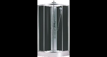 Xellanz Jupiter complete douchecabine 90x90x225 alu mat 5mm glas