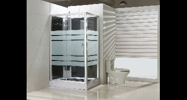 Xellanz Thermo links complete douchecabine 120x90x218 alu 5mm glas